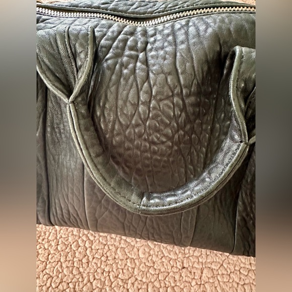 Alexander Wang Rocco Duffle Bag Purse Black Rose Gold - Picture 6 of 11